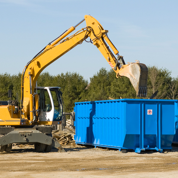 what size residential dumpster rentals are available in Blooming Valley PA